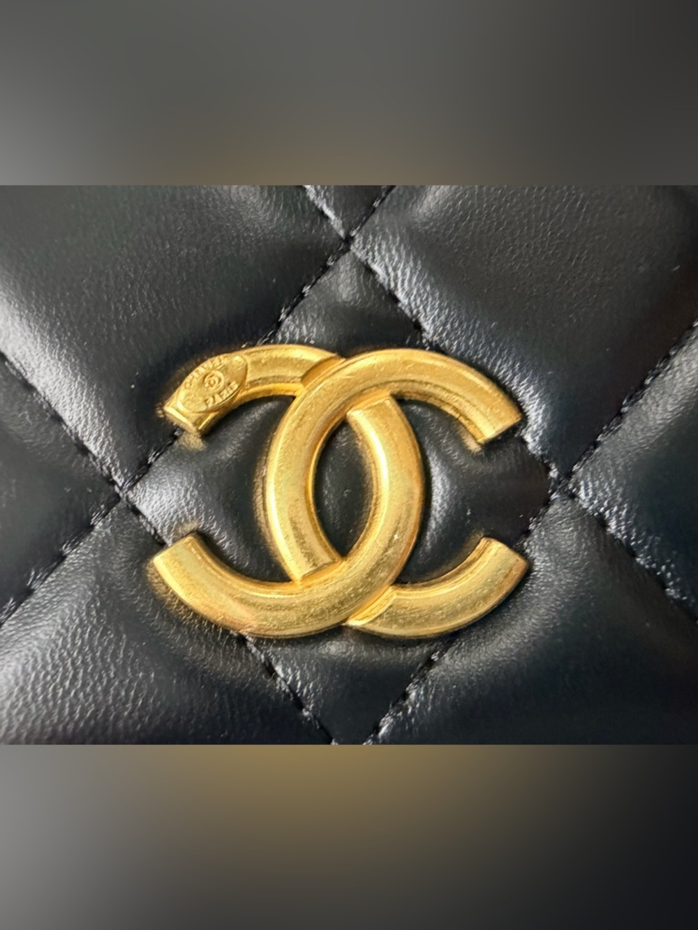 CHANEL Black Quilted Leather Crossbody Bag with Gold Hardware - Picture 6 of 16